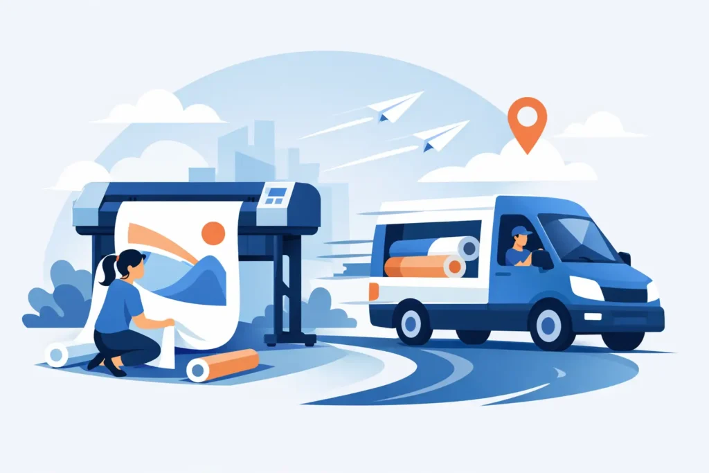 Banner Printing With Delivery That Moves Fast